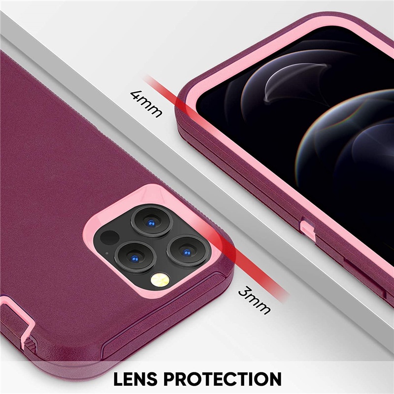 Ốp Điện Thoại Hybrid Chống Sốc Chịu Được Sức Nặng Cho iPhone 12 pro Max Mini 11 pro Max