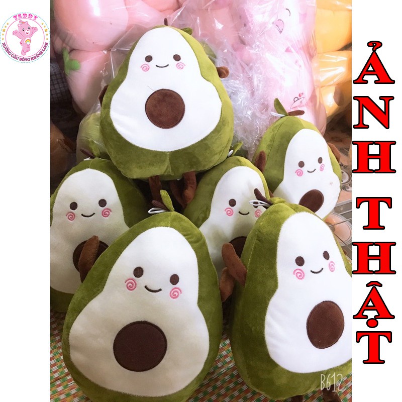 Gấu Bông Hình Trái Bơ Tròn Size 40Cm Chất Liệu Vải Bông Cao Cấp Xuất Siêu Thị Siêu Bền Đẹp