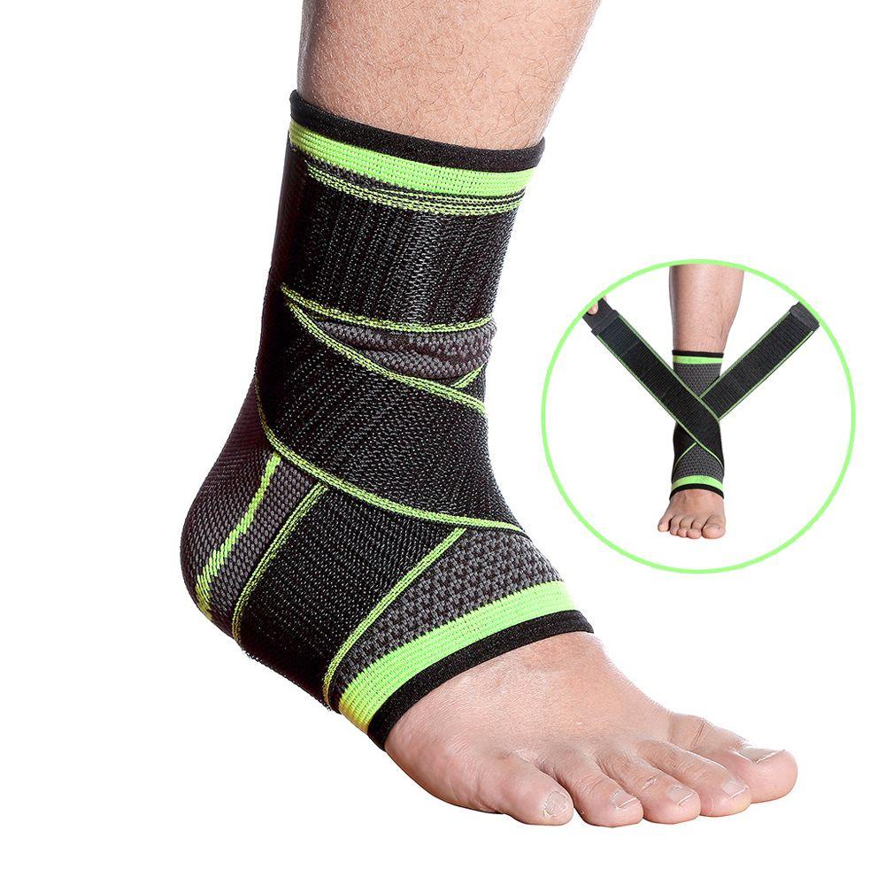 1 Đai Quấn Bảo Vệ Mắt Cá Chân Bằng Nylon Co Giãn Thiết Kế Kiểu Dệt 3D