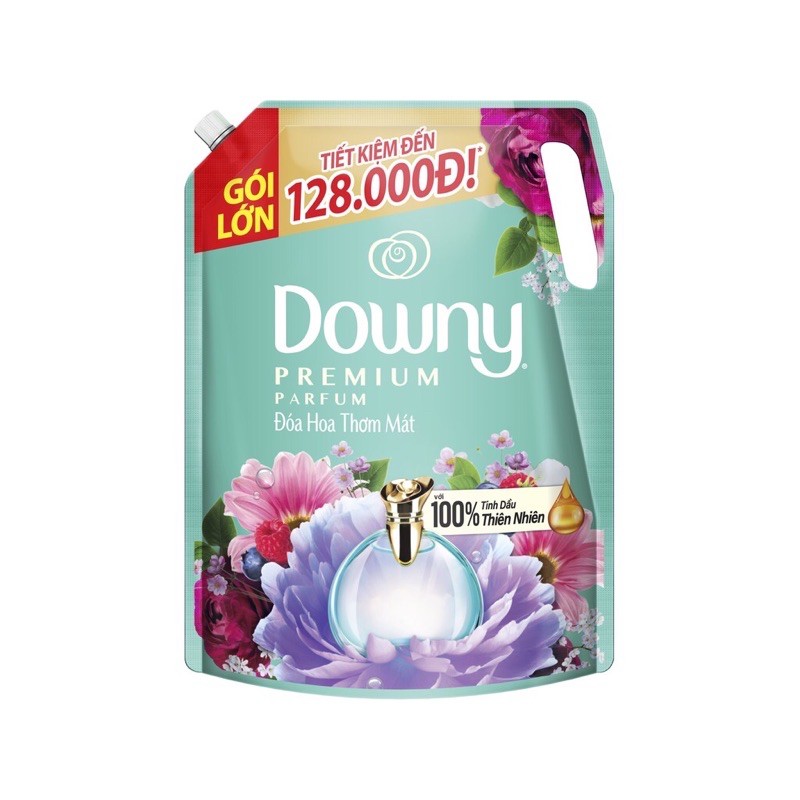 (Tang dia) NƯỚC XẢ VẢI DOWNY TÚI 2,3L( mua 5 túi tặng đĩa)