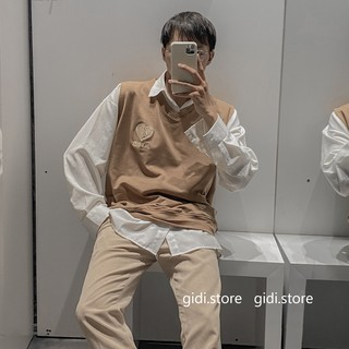 Áo Thun Gile Nam Nữ Unisex in hình trái tim vải thun da cá tici ❤️ kiểu áo gile cổ tim phong cách hàn quốc