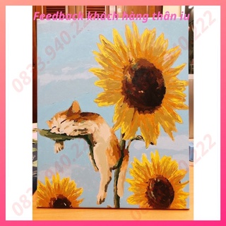 Tranh Sơn Dầu Số Hóa Phong Cảnh Nhiều Mẫu Hot Trend - Tranh Tự Tô Màu Theo Số Có Sẵn