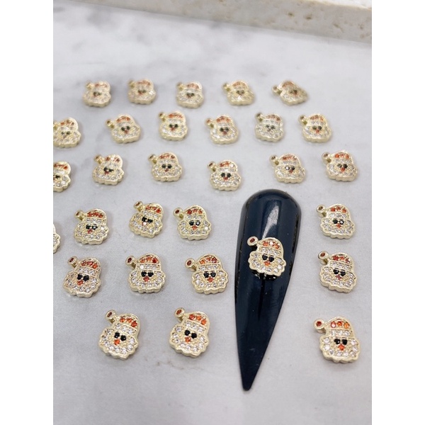 phụ kiện chảm noel đá cao cấp siêu đẹp gắn móng tay nail