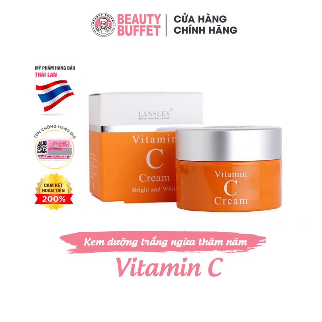 Kem dưỡng trắng da mặt và ngừa thâm nám Lansley Vitamin C 30ml