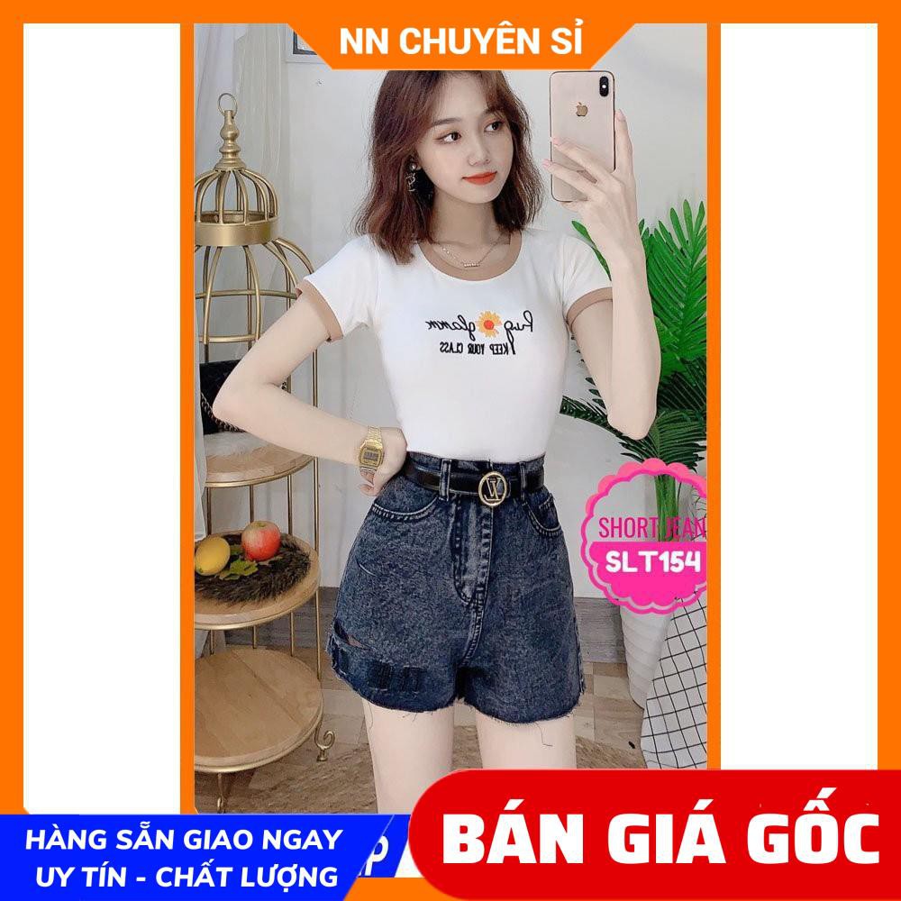 QUẦN  SHORT JEAN CỰC CHẤT SLT154 ⚡ ẢNH THẬT⚡ SHORT JEAN NỮ