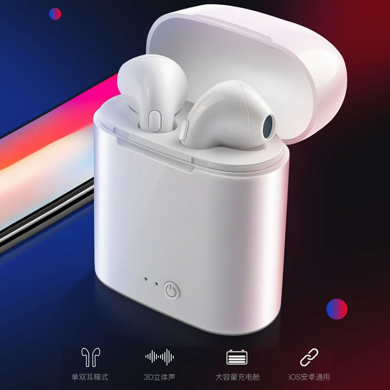 [ GIÁ HUỶ DIỆT] Tai Nghe i7s, i12 Không Dây Kết Nối Bluetooth - Tai Nghe i7s, i12 tốt nhất hiện nay