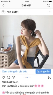Áo 2 dây siêu xinh
