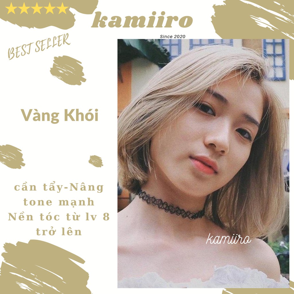 [ PHỦ BÓNG ] Thuốc nhuộm tóc VÀNG TRO - VÀNG KHÓI