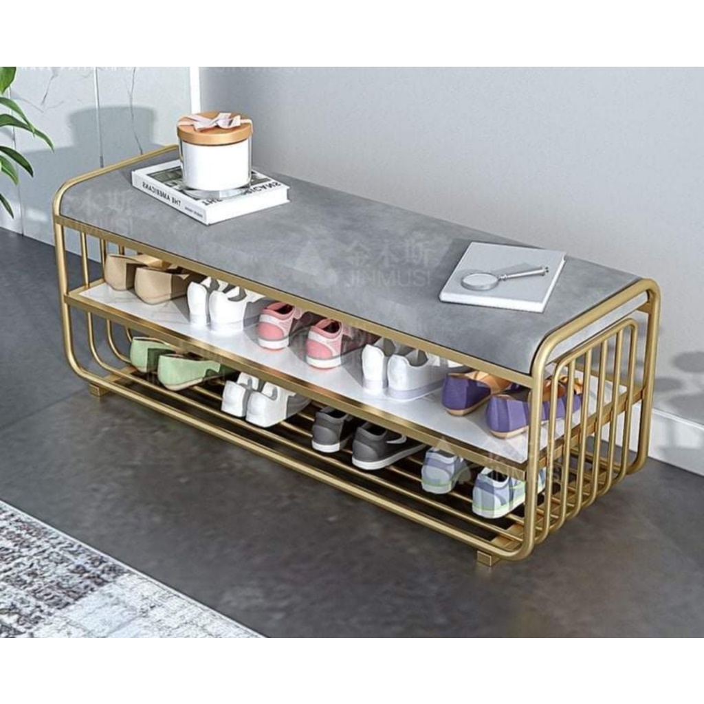Ghế ngồi đi giày 2 tầng hiện đại, ngăn nắp