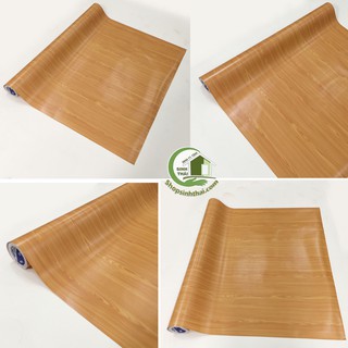 Giấy dán tường vân gỗ, [ 50cm x khổ 1,2m ] có sẵn keo