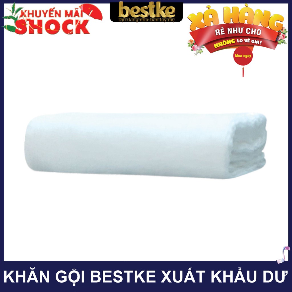 Khăn gội bestke 100% cotton mềm mại và thấm hút màu trắng, Cotton towels, towels manufacturer