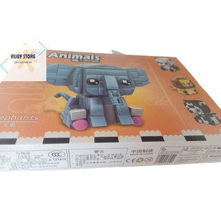 [Đồ chơi lắp ráp] HỘP LẮP RÁP VOI CON ELEPHANT (150+PCS)