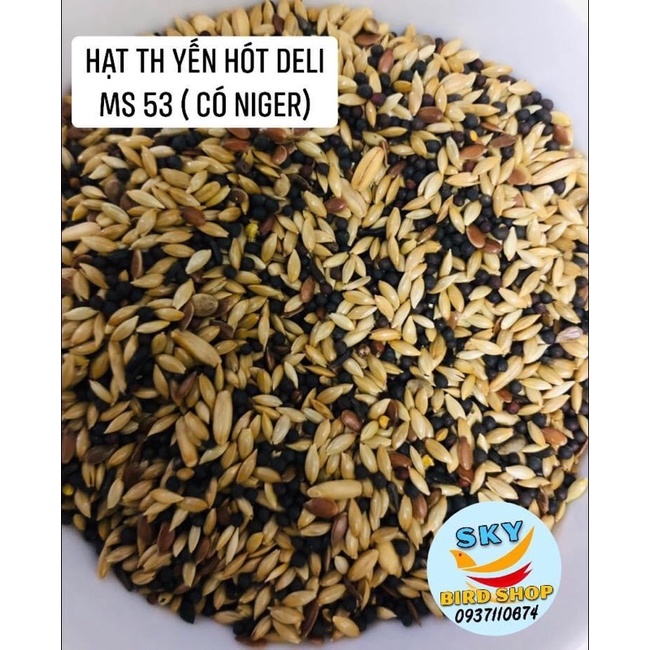 Hạt tổng hợp Deli cho yến hót mã 53 CÓ NIGER ( túi 1kg)
