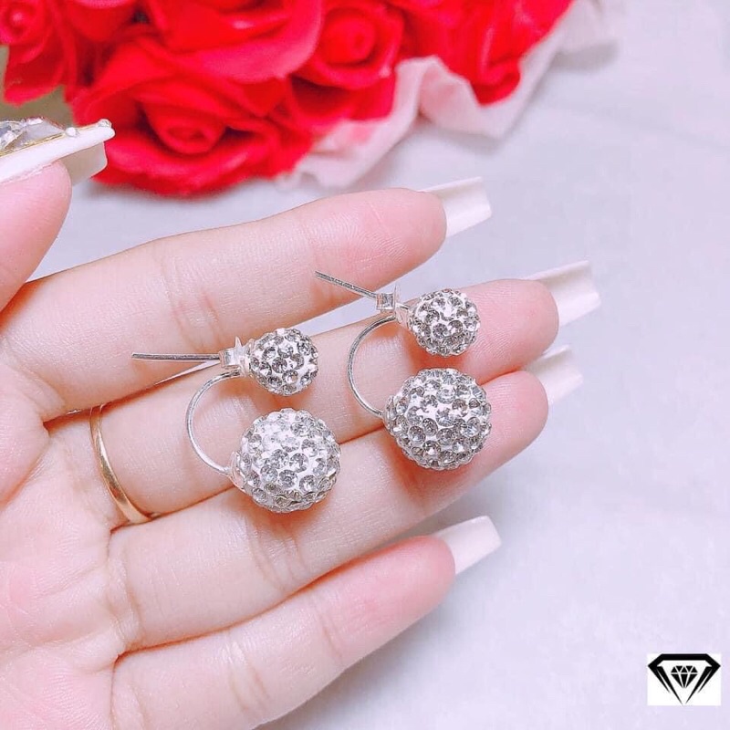 HÔNG TAI BẠC DOIR DẠNG PHAY CHO NỮ CAO CẤP