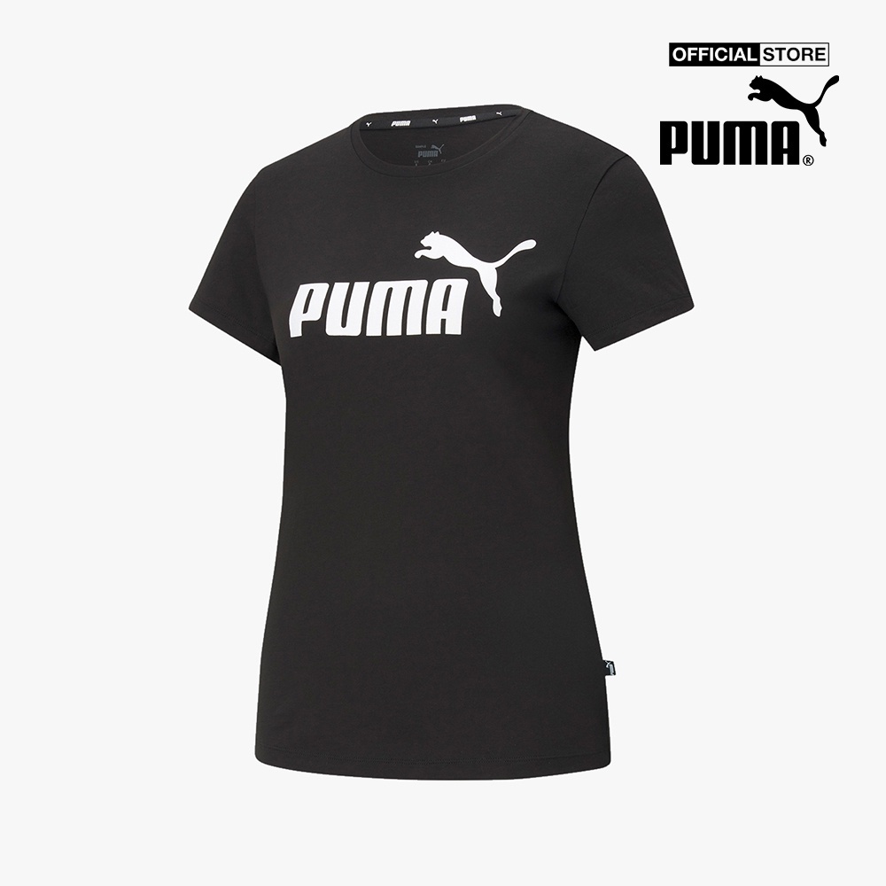 PUMA - Áo thun thể thao nữ ngắn tay Essentials Logo Train 586774-01
