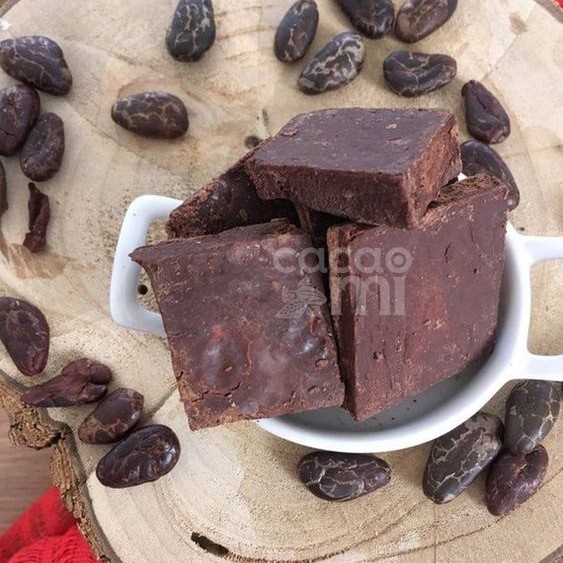 Cacao mass ca cao tươi không đường CacaoMi nguyên chất 100% nguyên liệu làm chocolate socola chuẩn xuất khẩu - 1kg