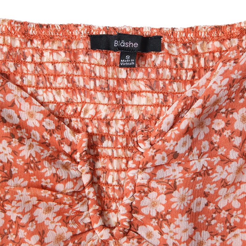 Áo hoa nhí peplum blashe