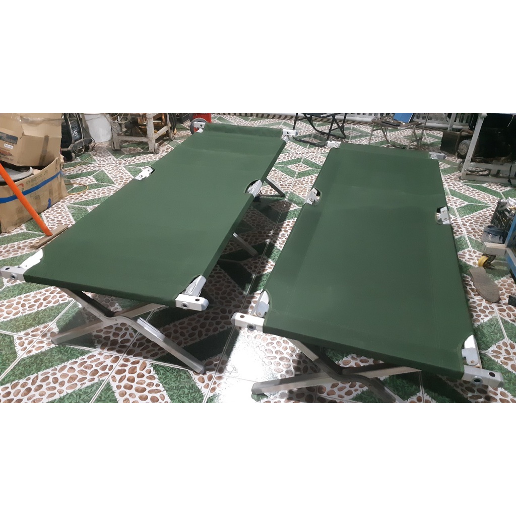 TẤM VẢI MÀU XANH OLIVE PHỤ KIẸN GIƯỜNG XẾP NHÔM US