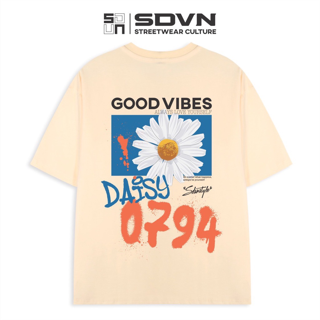 Áo Thun Unisex Nam Nữ Form rộng Local Brand SDVN Good Vibes