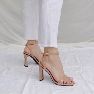 Sandal gót trụ mảnh-9p - 3 màu- hình thật