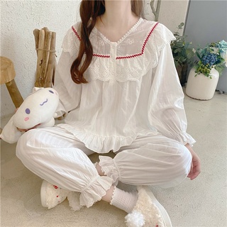 Set bộ mặc nhà viền đỏ cổ V quảng châu
