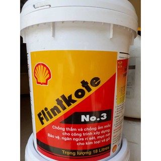 [Chính Hãng] Sơn Chống Thấm Hồ cá Koi/ Shell Flinkote/ Chống Thấm cao cấp đa năng [sân thượng - sàn - hồ] màu đen 18L