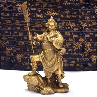 Tượng Quan Công trấn bằng đồng thau phong thủy trấn trạch trừ tà thăng tiến