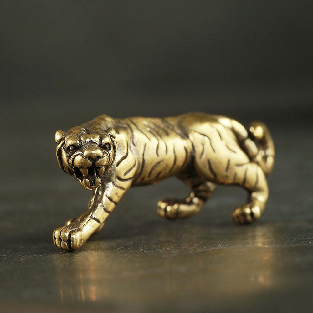 Móc Khóa Xe Hơi VANES1 Bằng Đồng Thau Hình Chú Hổ Độc Đáo Sáng Tạo