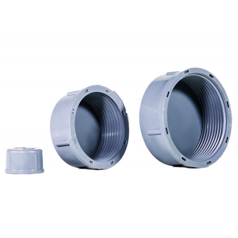 Năp bít ống nước nhựa phi Ø21, 27, 34, 42, 49, 60, 90, nắp chặn nước