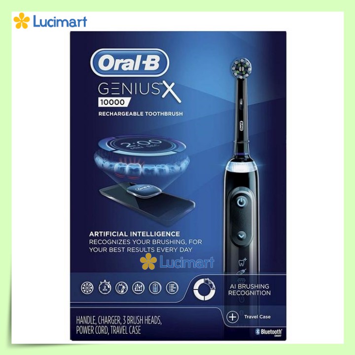 Bàn chải đánh răng điện Oral-B Genius X 10000 Rechargeable Toothbrush [Hàng Đức]