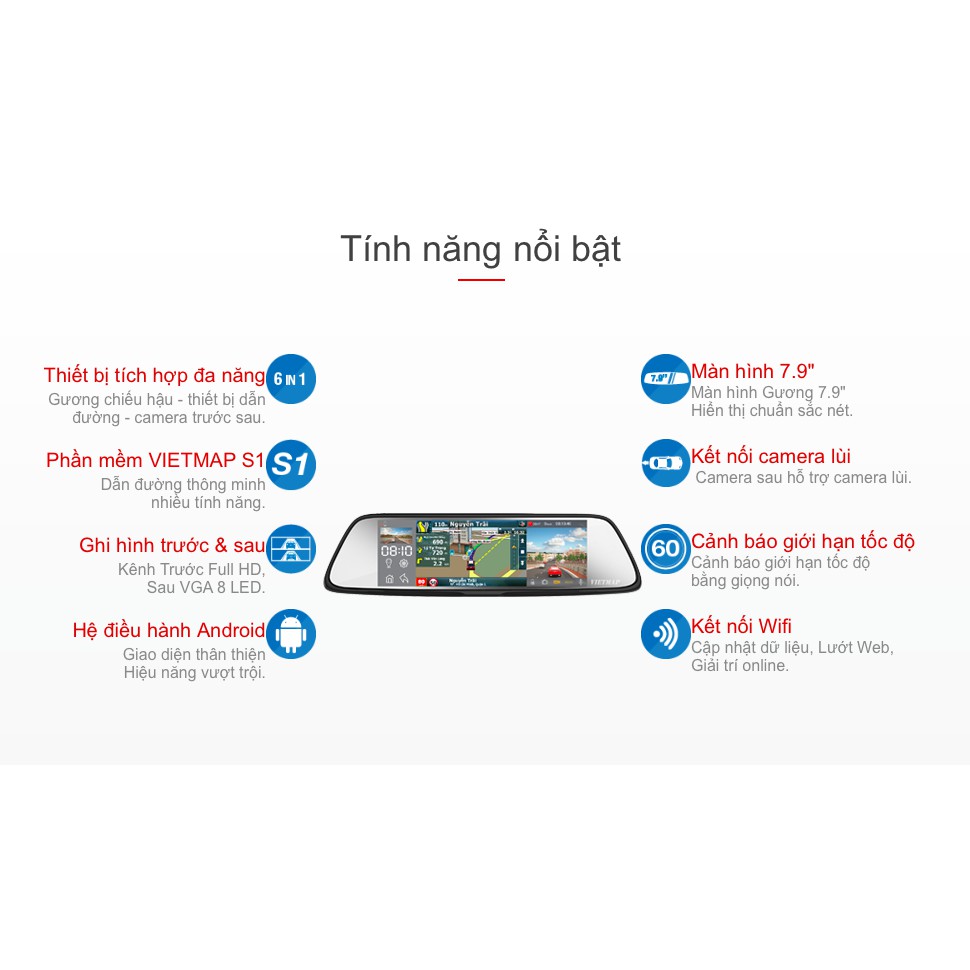 [MIỄN PHÍ LẮP ĐẶT] CAMERA HÀNH TRÌNH VIETMAP G79 + THẺ NHỚ 64GB | BigBuy360 - bigbuy360.vn
