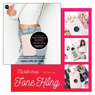 [219] Túi điện thoại Hồng phấn siêu cute, sành điệu và quý phái, Hàng USA