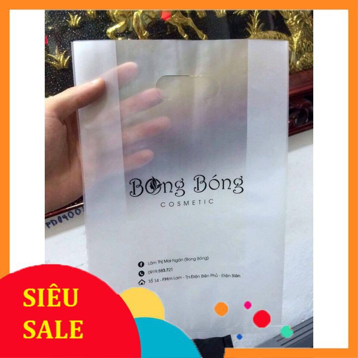 [NHẬN IN TÚI] 1KG TÚI TRONG MỜ ĐÓNG HÀNG IN TÊN THƯƠNG HIỆU TÚI HD ĐỰNG HÀNG, đựng mỹ phẩm, quần áo túi hột xoài giá rẻ