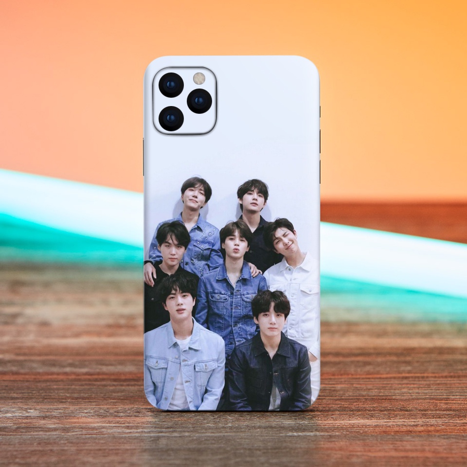 Miếng Dán Skin Điện Thoại In Hình BTS Dán Lưng K-pop Cho Iphone 6/ 7/ 8/ X/ XS/ 11/ 11 Pro Max Và Dòng Máy Android