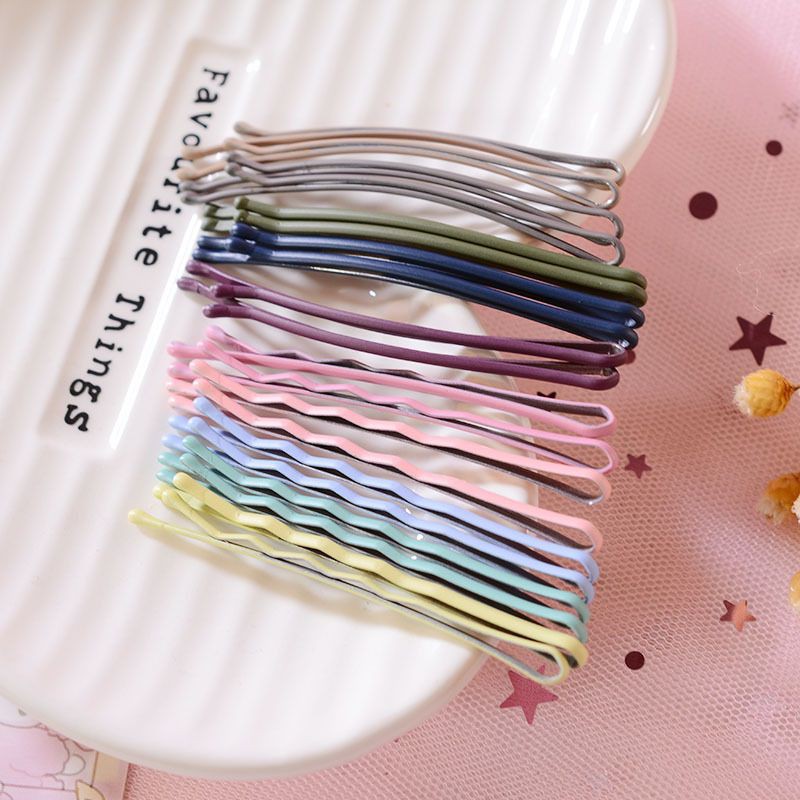Set 10 kẹp tăm kẹp tóc màu sắc dễ thương