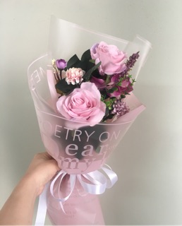 Bó Hoa Lụa Nhỏ Nhiều Màu