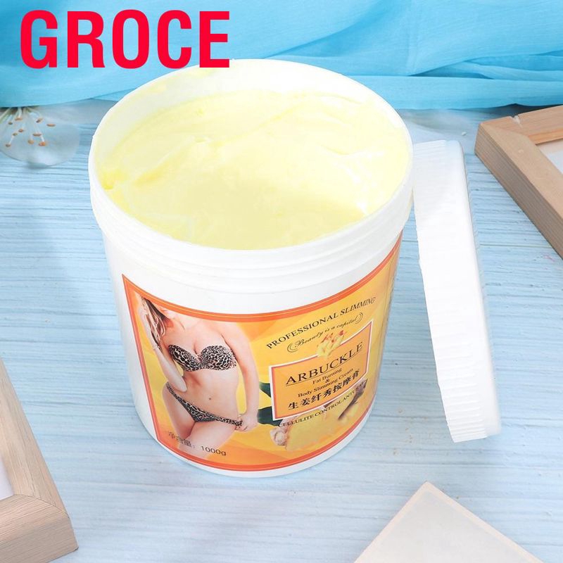 Groce 1000 Firming Cream - Anti-cellulite massage cream Ideal for legs and hips  Reducing Fast absorption