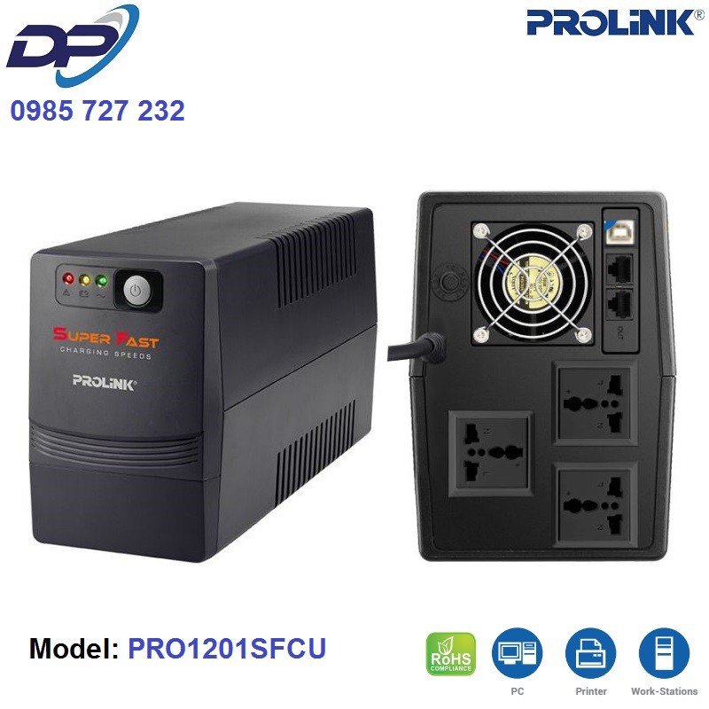 UPS Prolink 1200 VA Chính Hãng FPT - Bảo hành 36 tháng