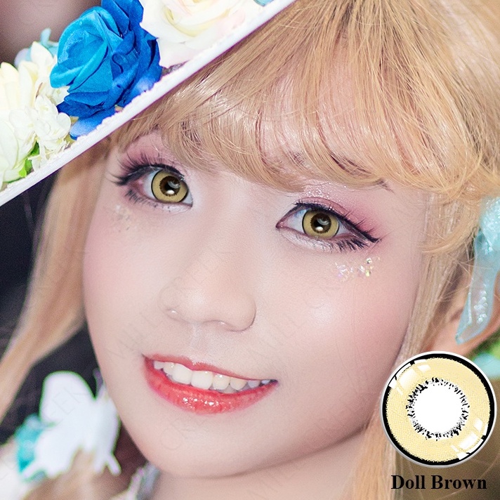 Set 2 Kính Áp Tròng Mắt Mèo 14.5MM Hóa Trang Halloween