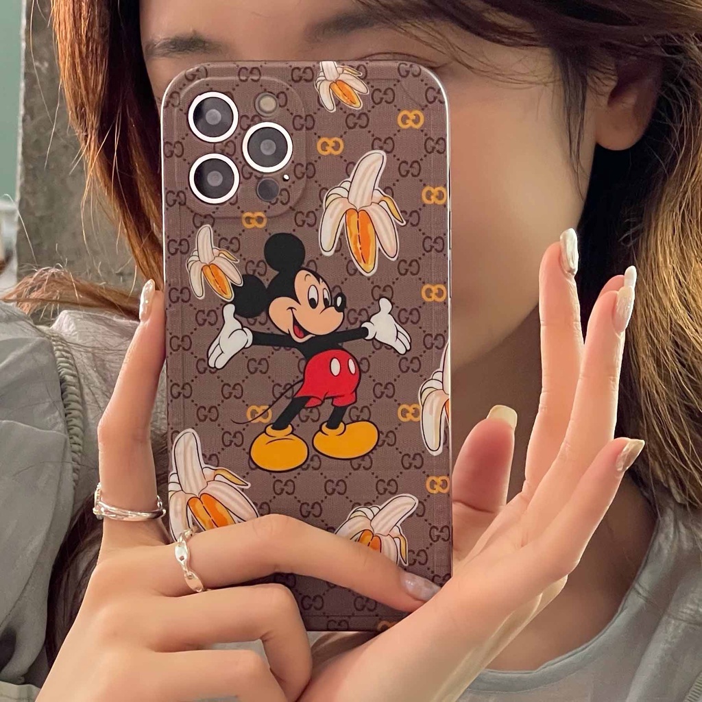 Ốp Điện Thoại Chống Sốc In Hình Chuột Hoạt Hình Dễ Thương Cho iPhone 14 13pro max 12pro 11promax 11