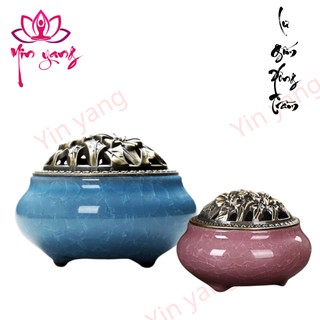 [TẶNG NỤ TRẦM] Lư Gốm Xông Trầm Mini Cao Cấp- Yinyang Shop