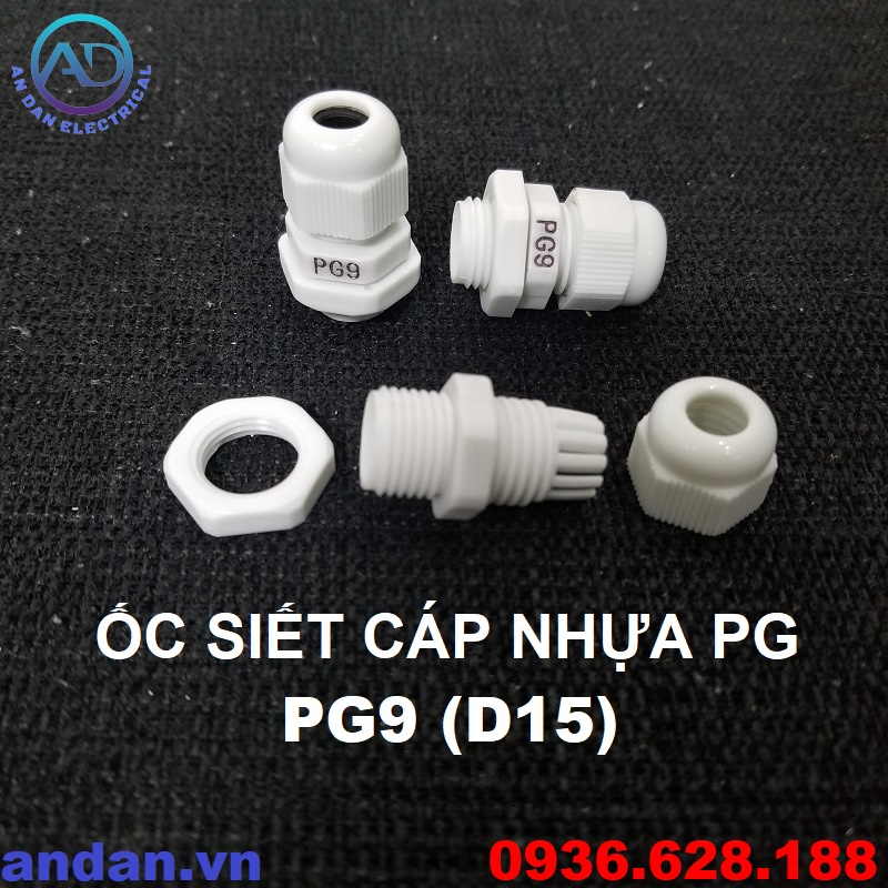Ốc Siết Cáp Nhựa, Đầu Ren Thít Cáp – PG, PG7, PG9, PG11, PG13.5, PG16, PG19, PG21, PG25, PG29, PG36, PG42, PG48