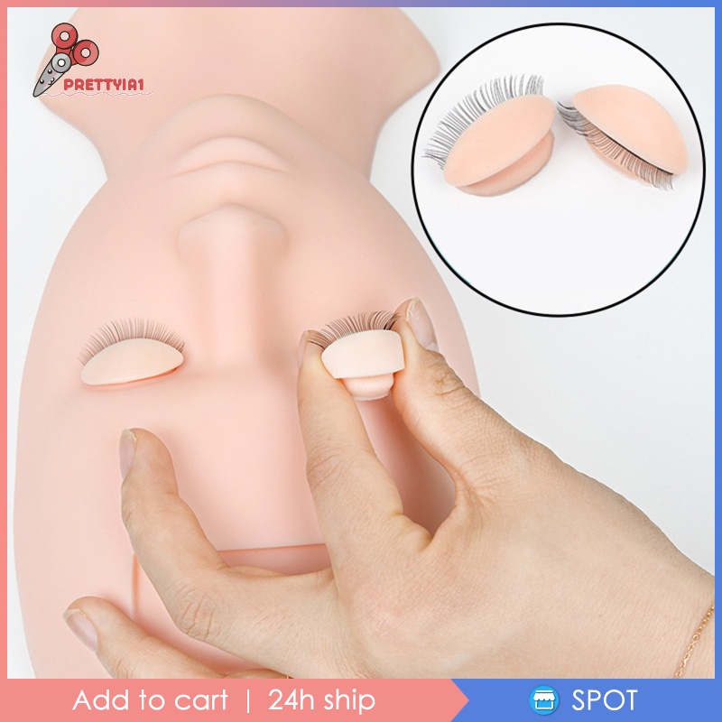 Đầu Ma Nơ Canh Bằng Silicone [Prettyia1] Luyện Tập Nối Mi Giả