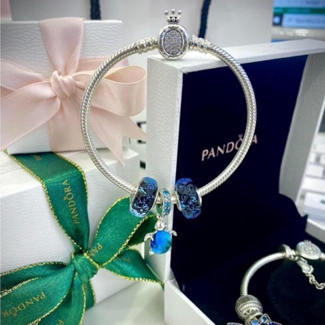 Charm bạc Pandora Moments hình chú rùa biển