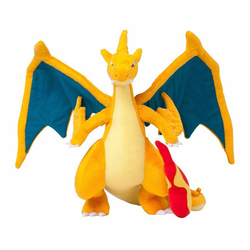 Thú nhồi bông mô phỏng nhân vật trong hoạt hình Pokemon Mega Charizard 23cm / 9.1 "