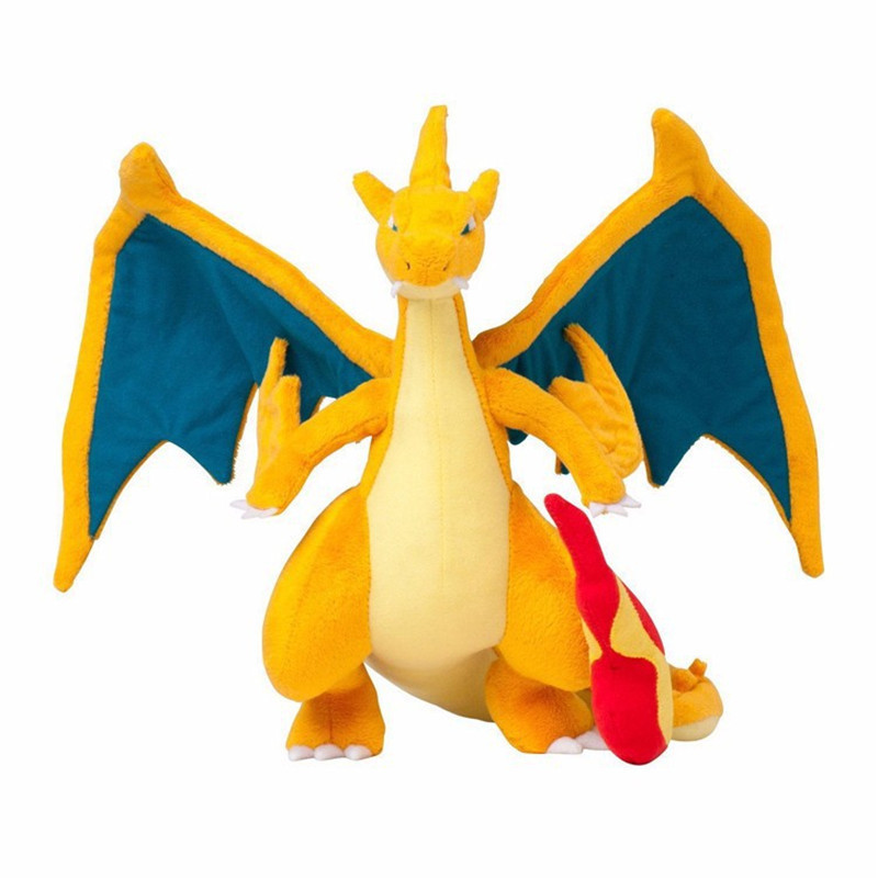 Thú nhồi bông mô phỏng nhân vật trong hoạt hình Pokemon Mega Charizard 23cm / 9.1 