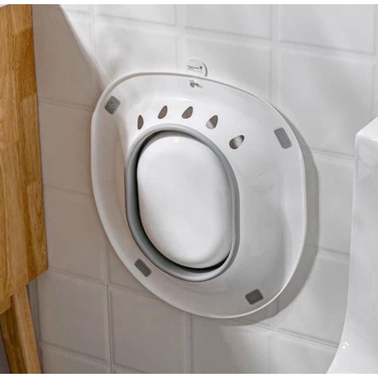 Chậu xông vùng kín gấp gọn kèm vòi xịt,Có che tên sản phẩm