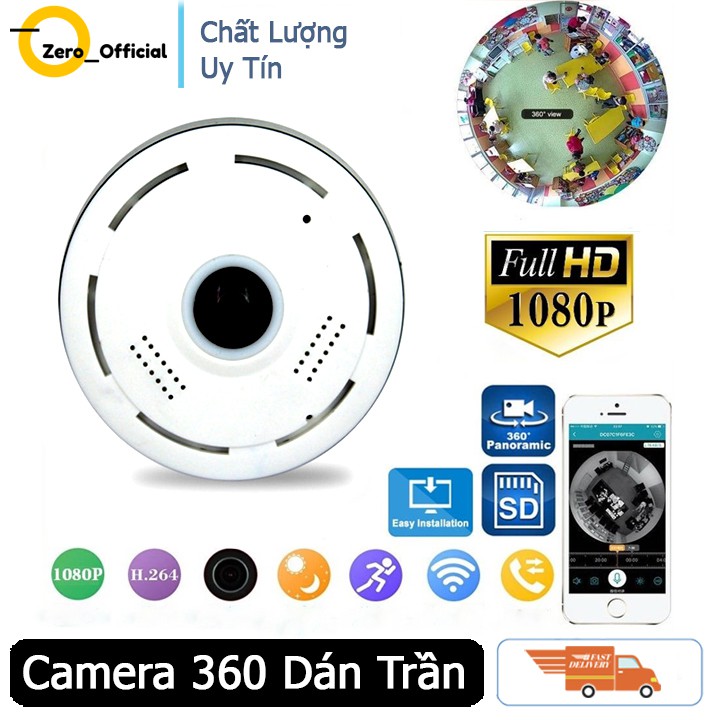 Camera 360 an ninh toàn cảnh kết nối wifi không dây tiện lợi,thu được hình ảnh ban đêm và âm thanh rõ ràng.