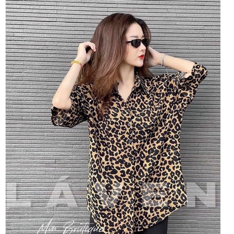 Áo sơ mi báo , sơ mi ngựa vằn tay lỡ, Sơ mi nữ tay lỡ hàng quảng châu | BigBuy360 - bigbuy360.vn