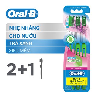 Bàn chải đánh răng Oral trà đen combo 3 cây